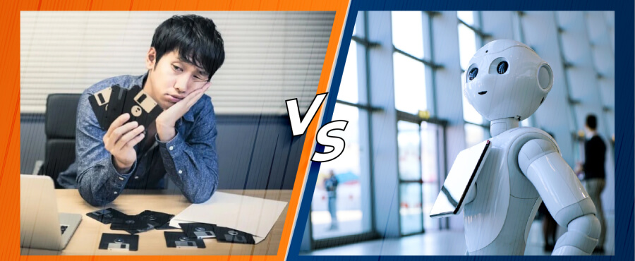 Sự xung đột công nghệ kì lạ tại Nhật giữa những thiết bị hiện đại nhất và thiết bị đã lỗi thời.